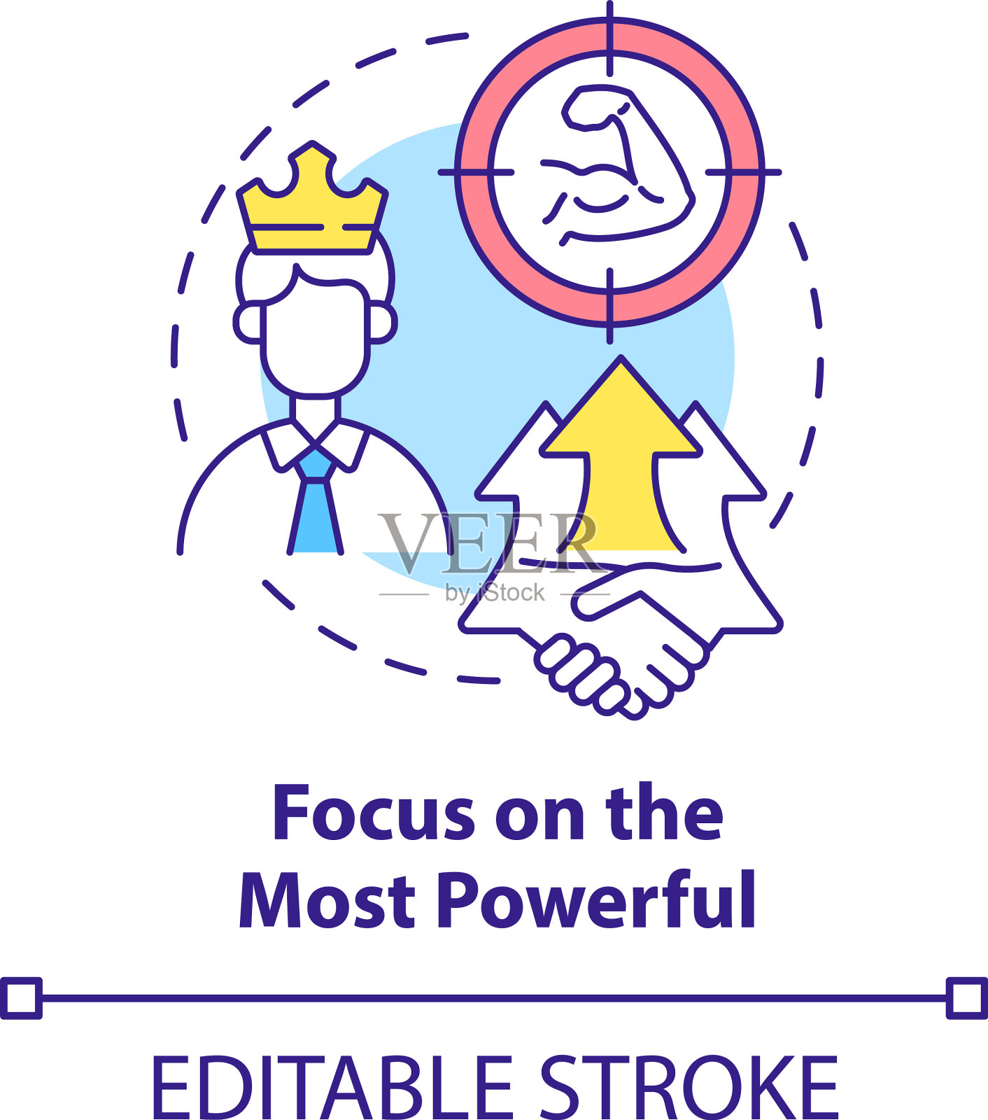 专注于最强大的概念图标插画图片素材