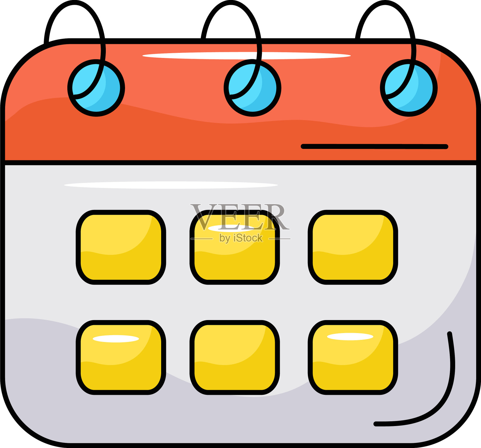 日历插画图片素材