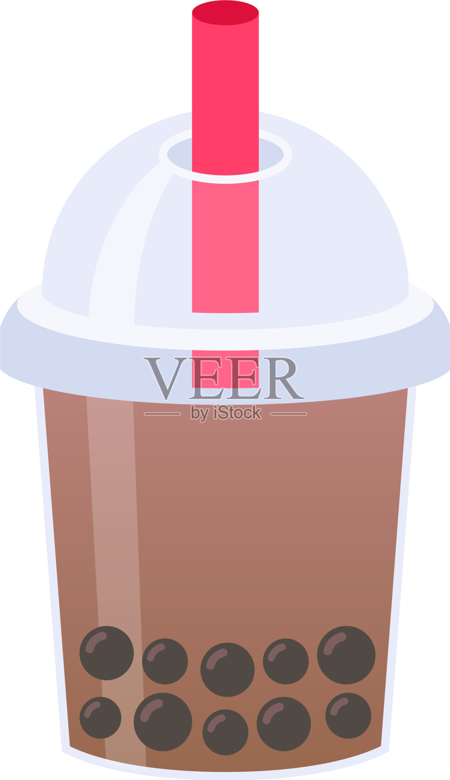 冰咖啡珍珠茶设计元素图片