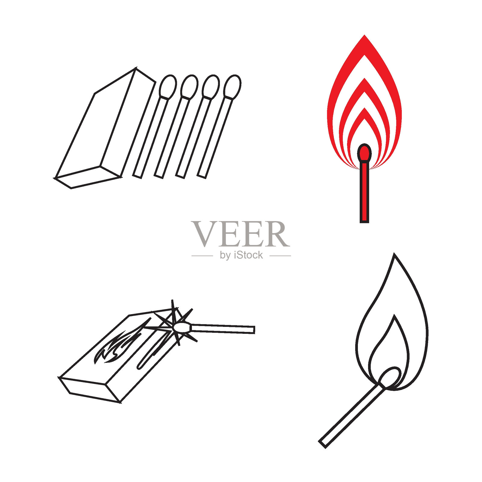 阀杆匹配标志插画图片素材