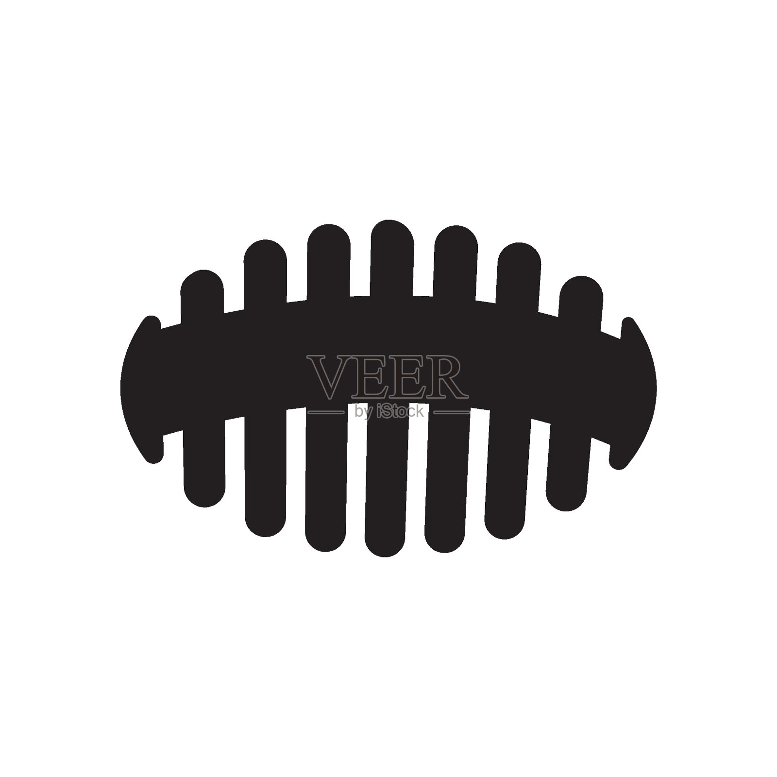 美式足球的标志插画图片素材