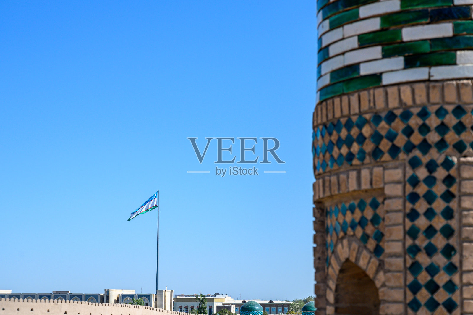 希瓦城的建筑照片摄影图片