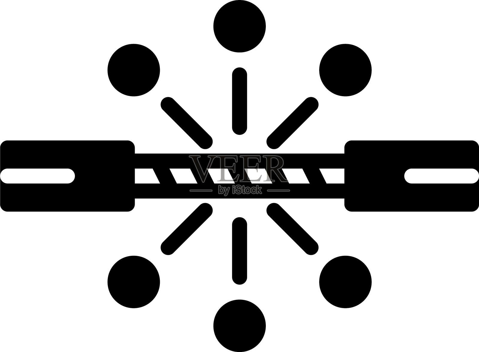 金属结构轮廓图标素材