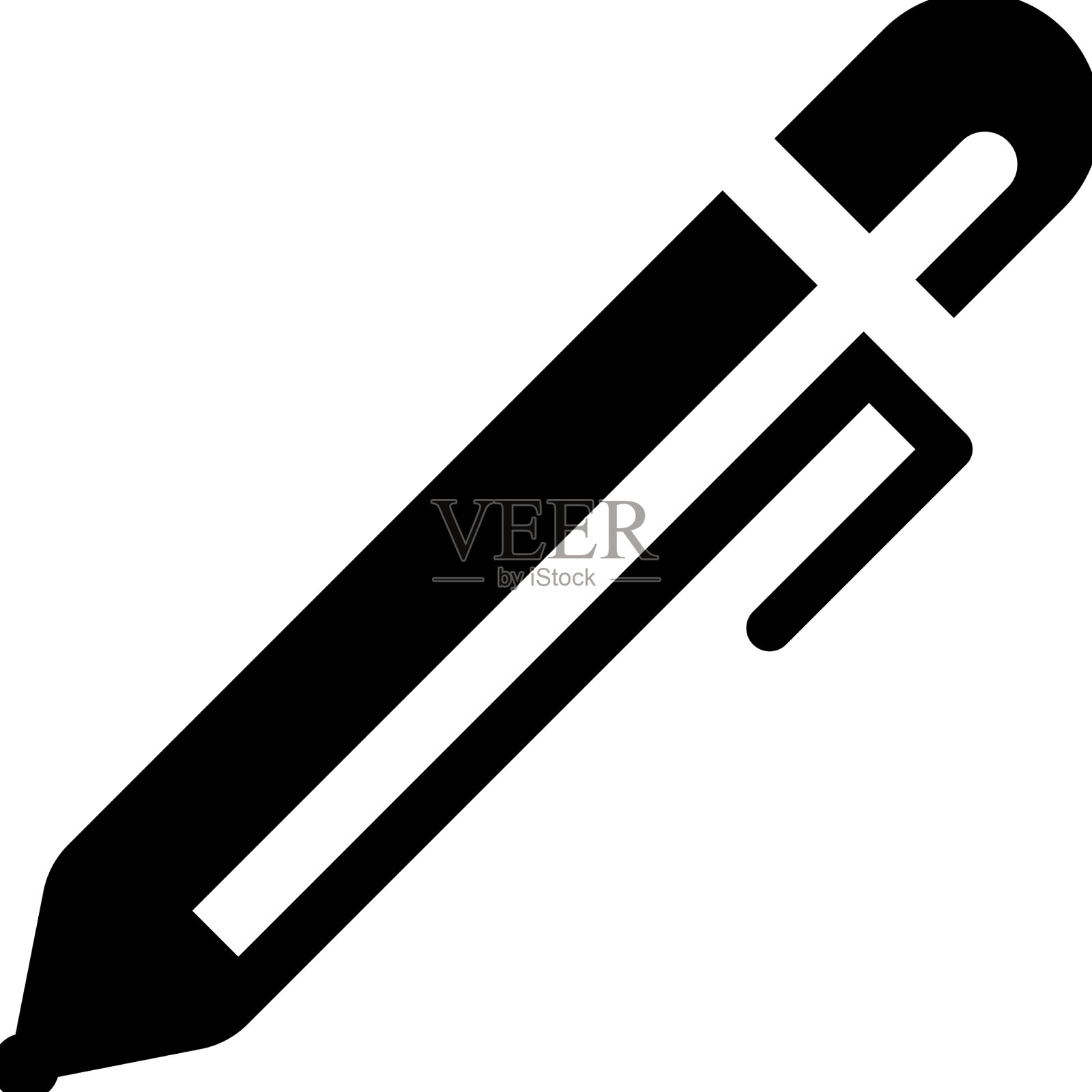 设计精美的铅笔工具图标图标素材