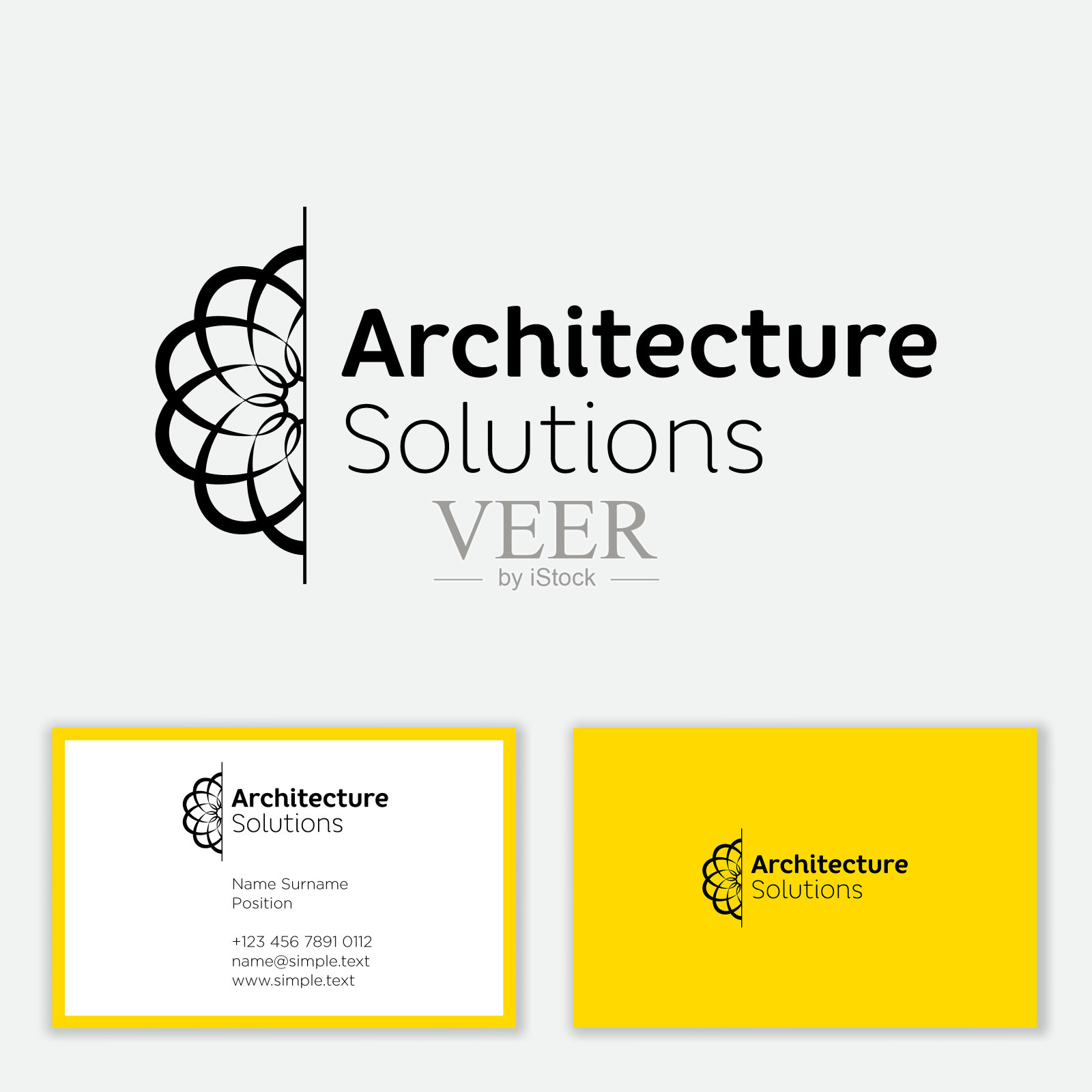 建筑局的标志。几何形状和字母。身份,名片。插画图片素材