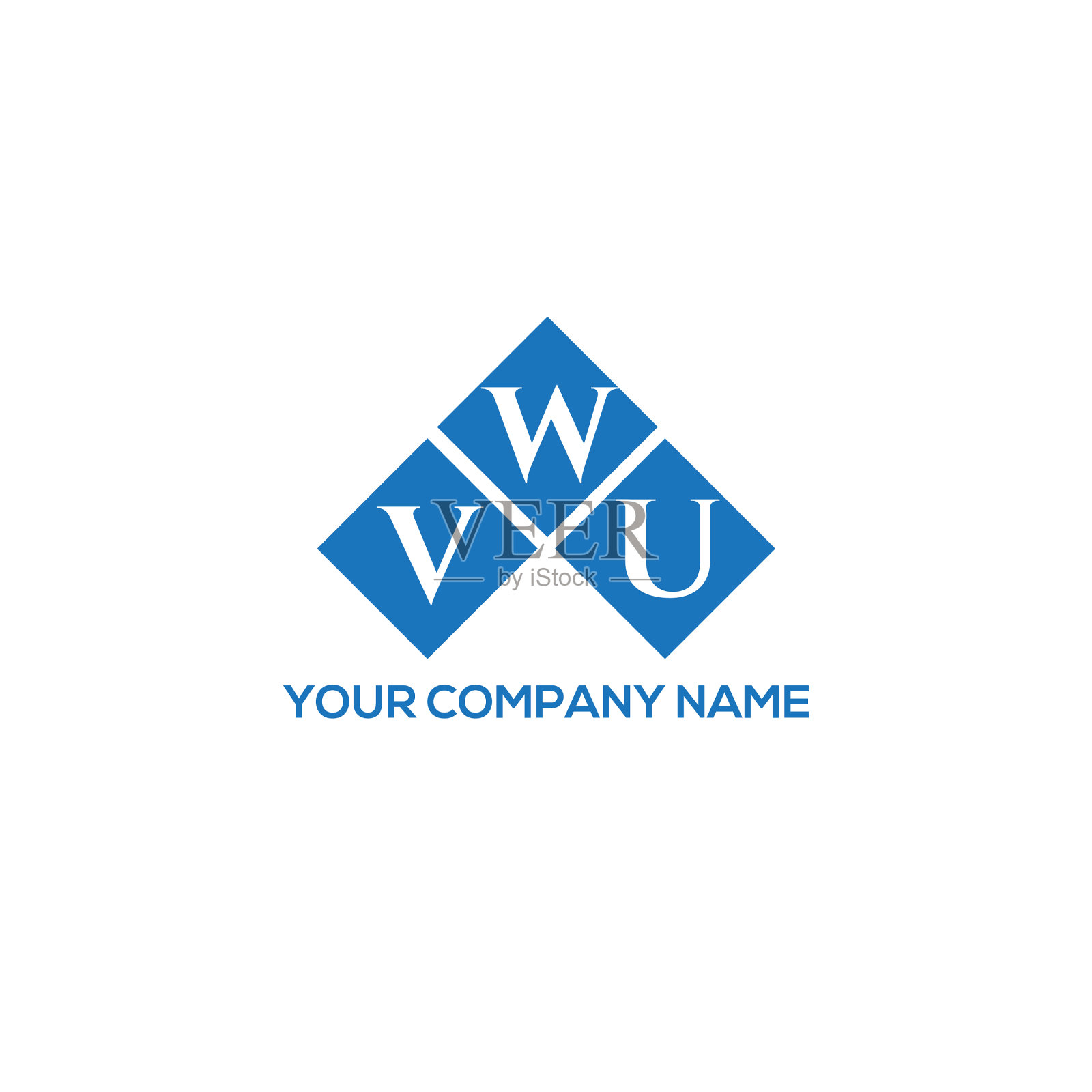 Wvu字母logo设计，黑色背景Wvu插画图片素材