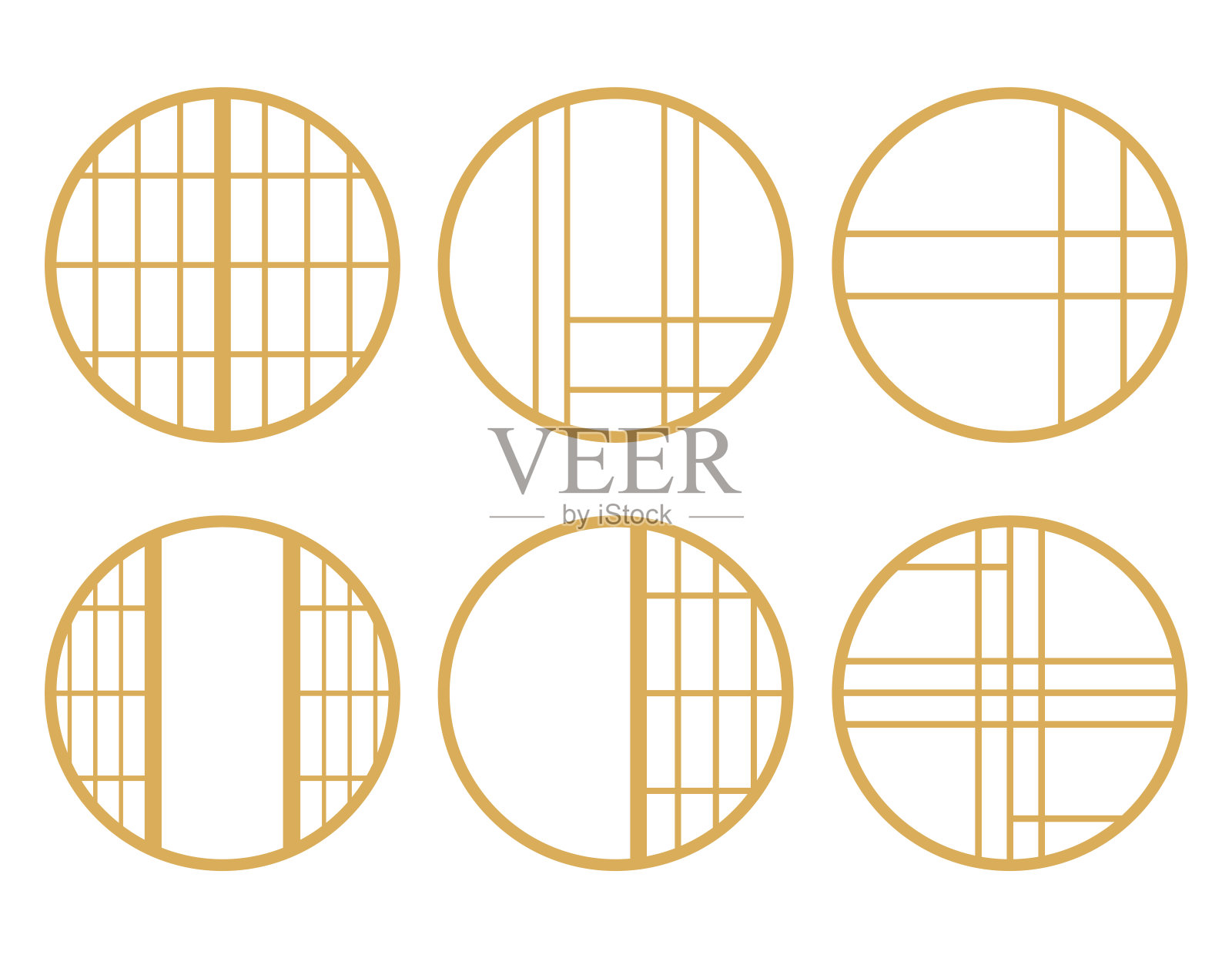 纸推拉门插图。Shoji。插画图片素材