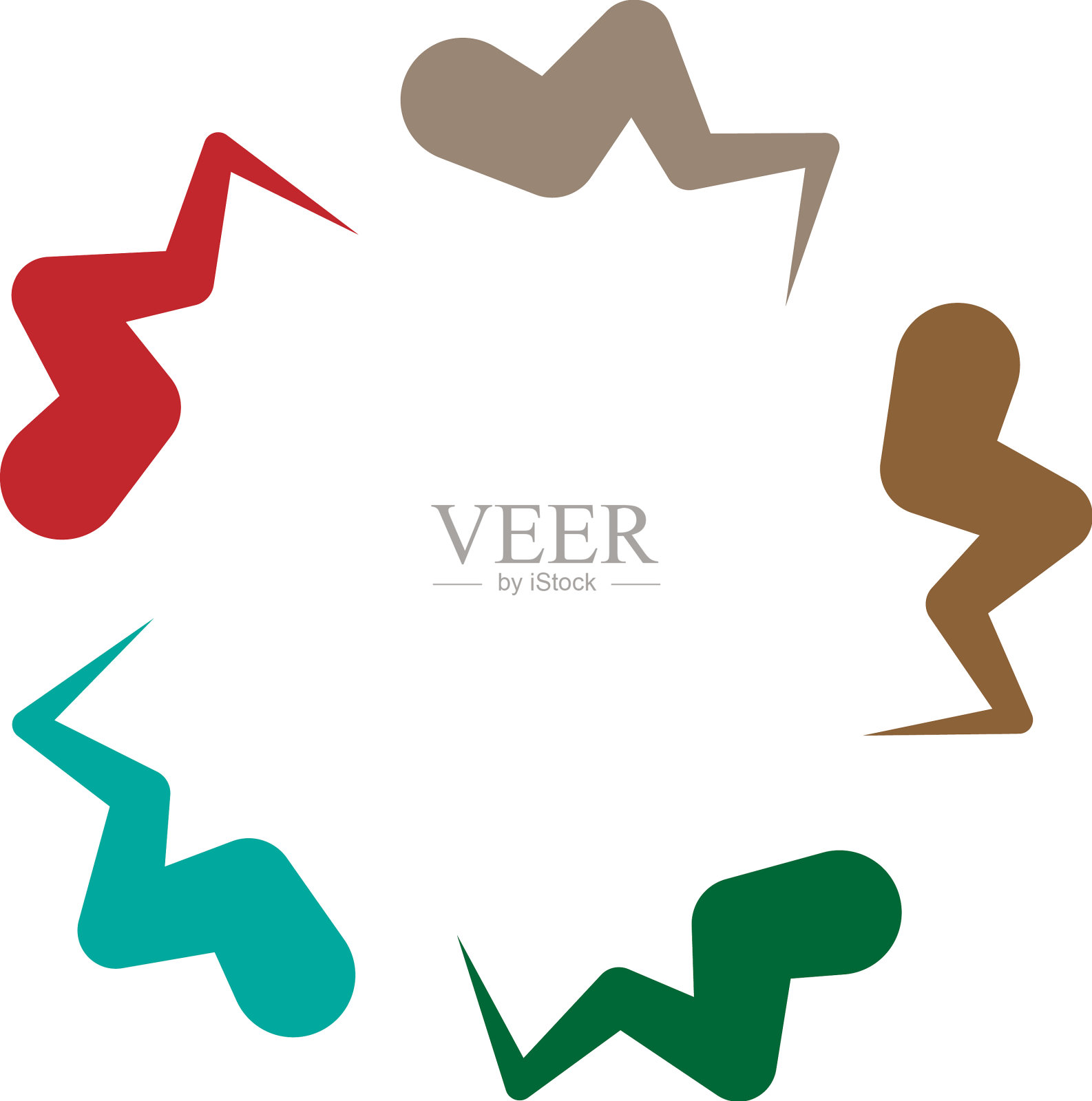 抽象径向几何设计元素非插画图片素材