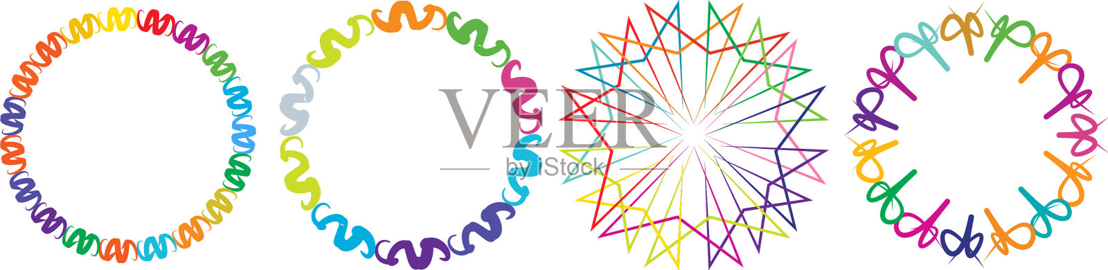 抽象径向几何设计元素非插画图片素材