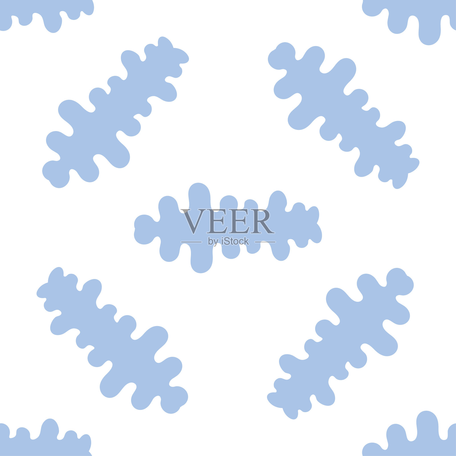 抽象形状的无缝装饰图案。插画图片素材