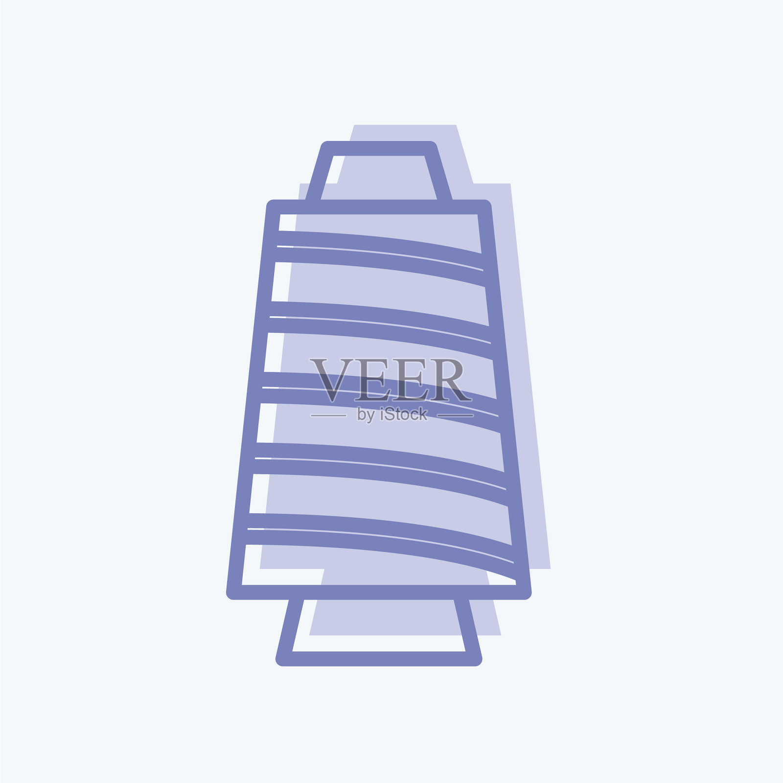 图标螺纹线轴适合裁缝符号二插画图片素材