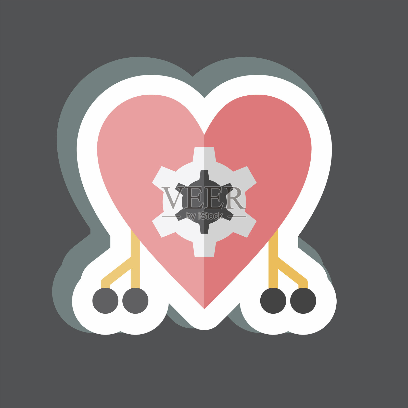 贴纸控制论适用于数据分析插画图片素材