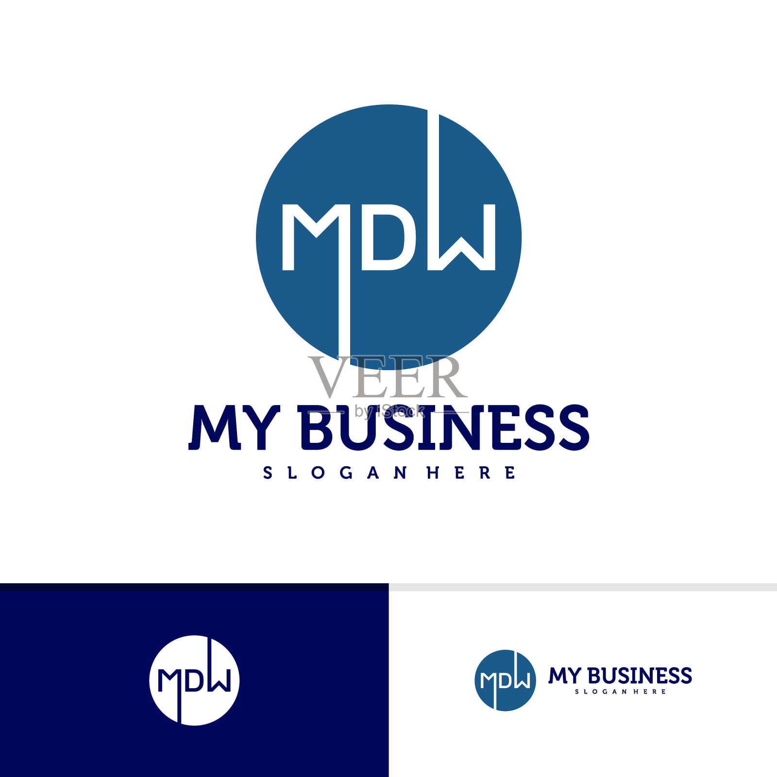 初始logo模板创意logo插画图片素材