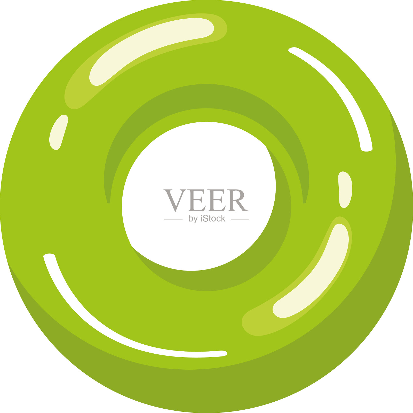 绿色环浮池设计元素图片