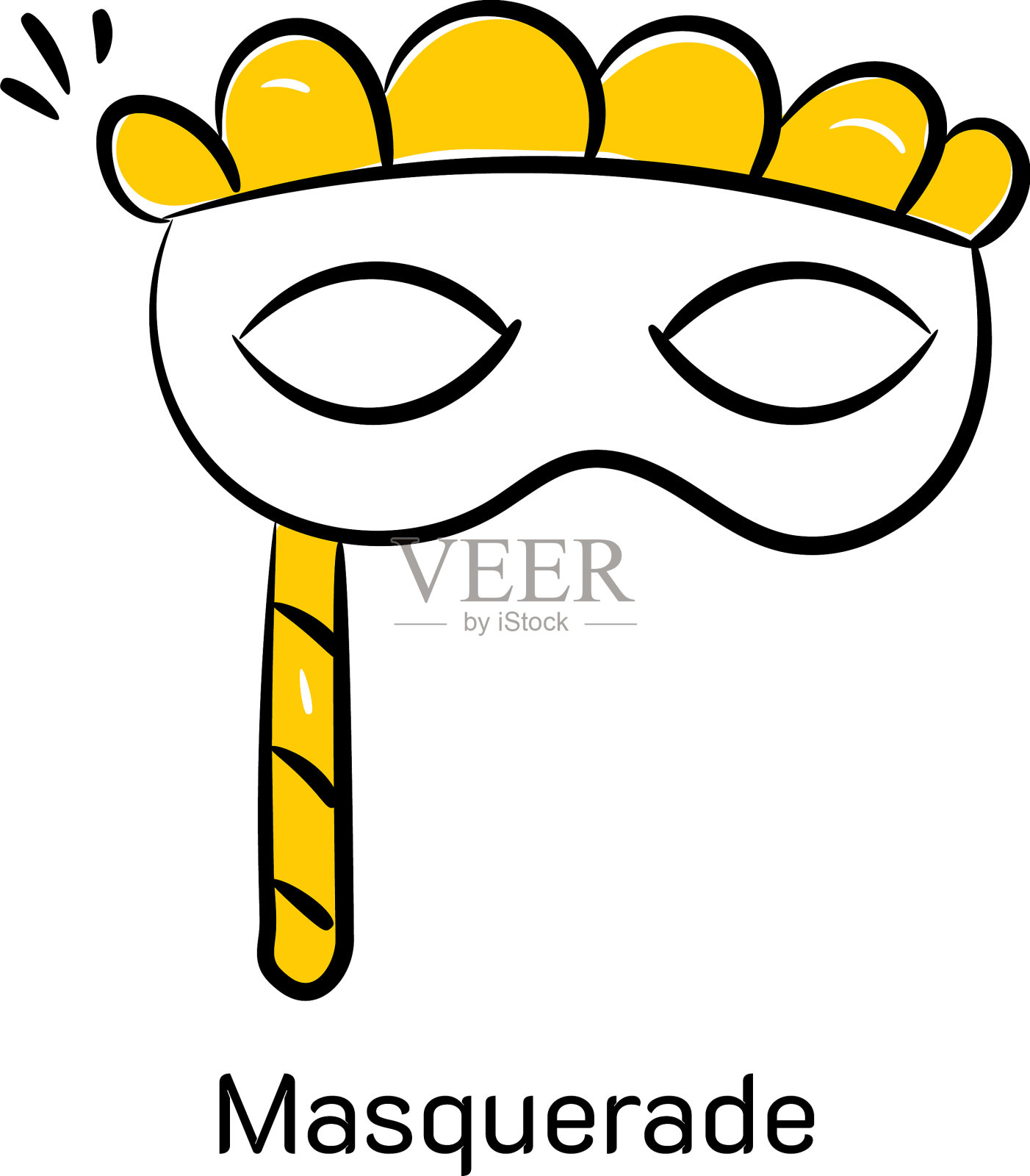 化妆舞会插画图片素材