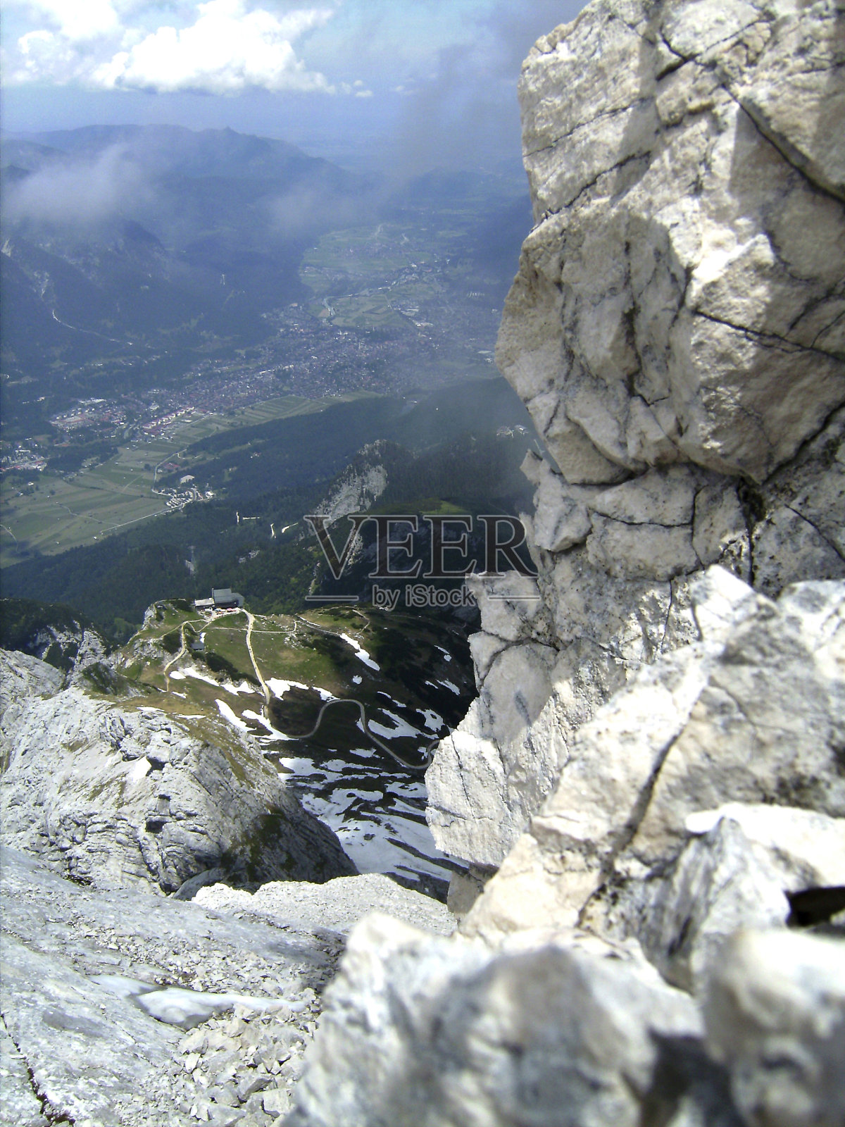 Alpspitze通过Ferrata di garmische - partenkirchen, Bavaria，德国照片摄影图片