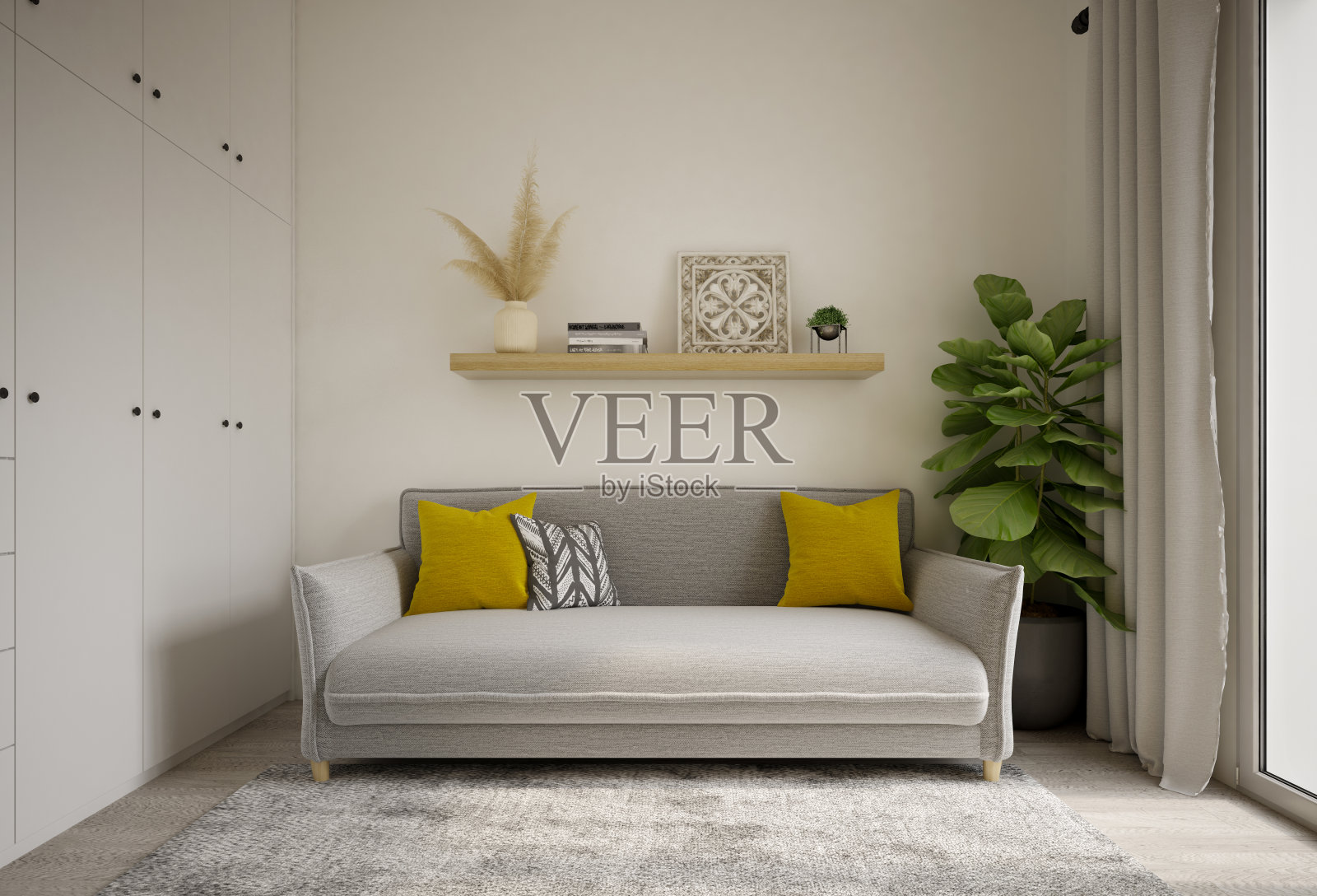 现代客厅室内3D效果图照片摄影图片