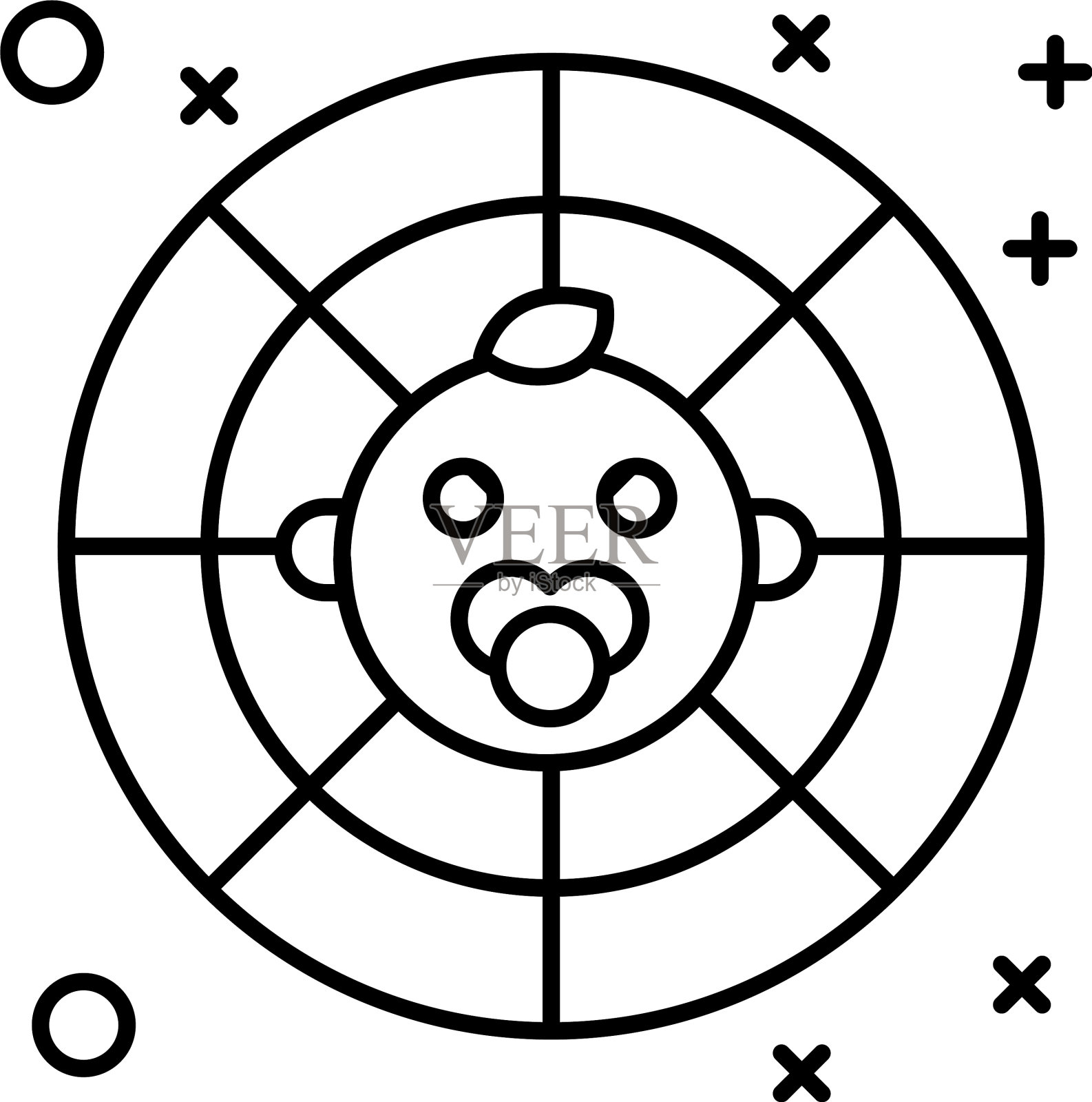 孩子占星术插画图片素材