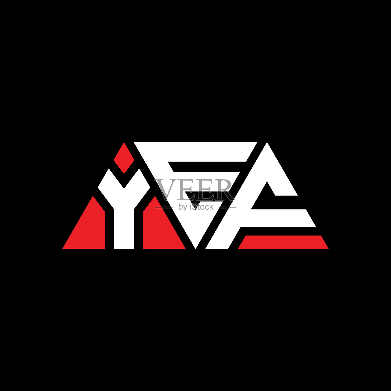 耶夫三角形字母标志设计用三角形插画图片素材