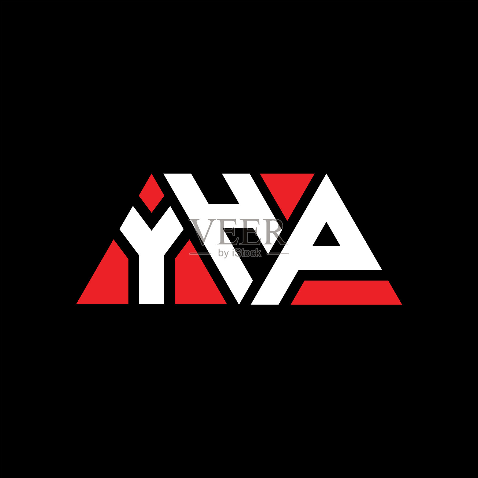 Yhp三角形字母标志设计用三角形插画图片素材