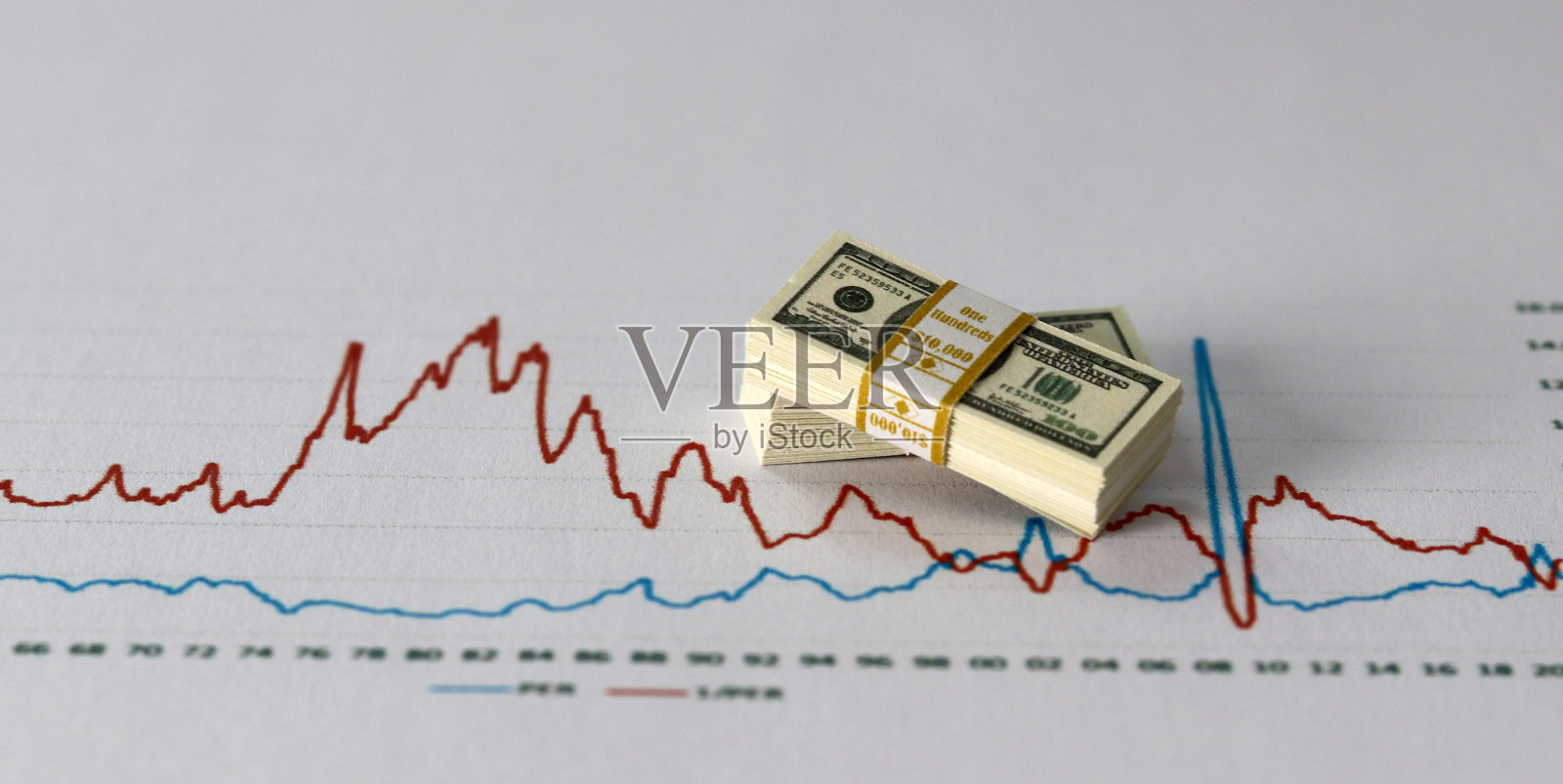 商业概念与图形和微型。照片摄影图片