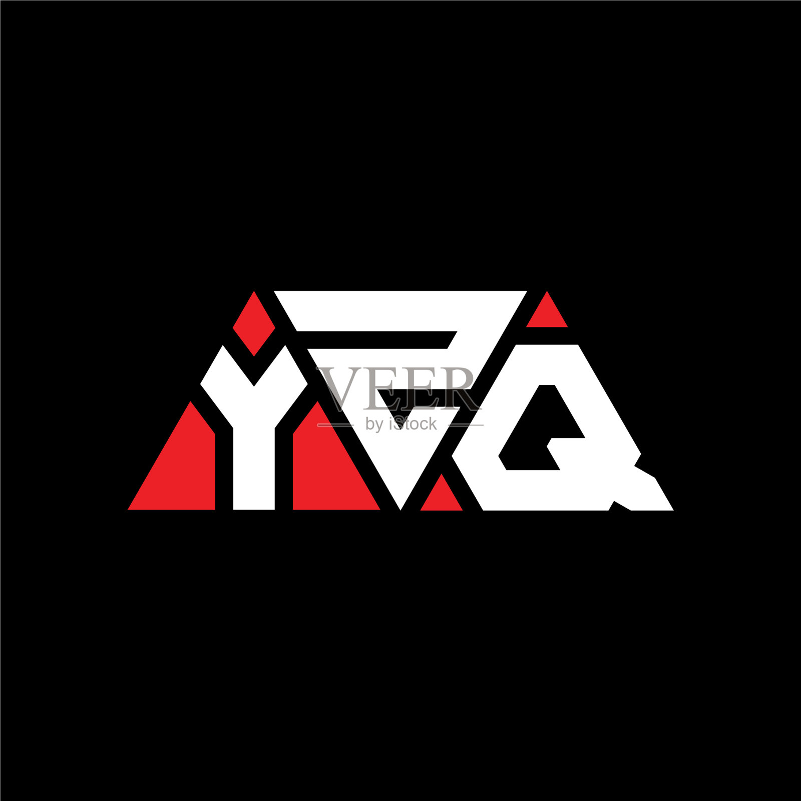Yzq三角形字母标志设计用三角形插画图片素材