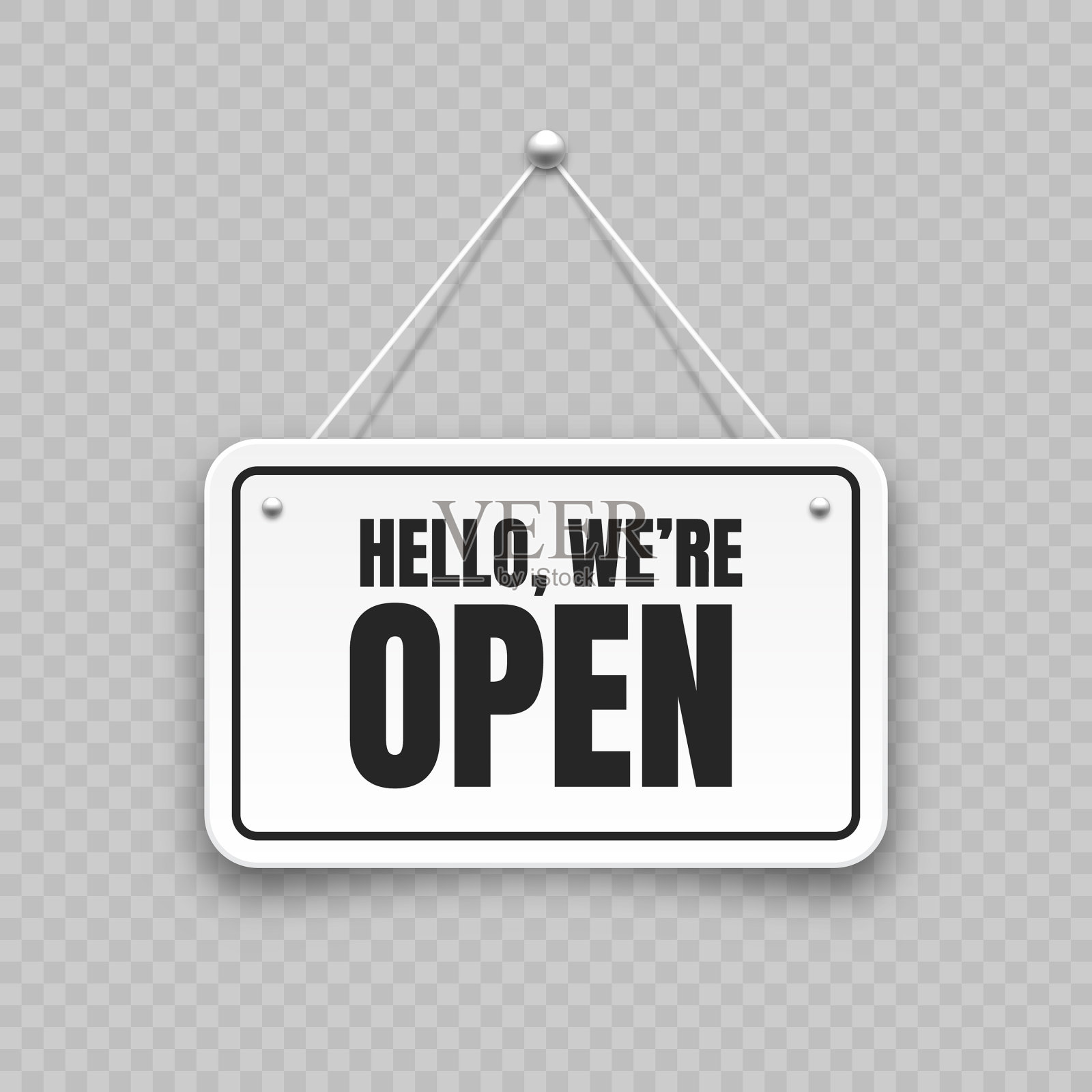 逼真的开挂招牌复古门插画图片素材