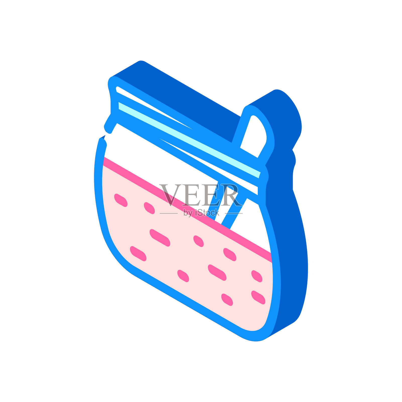 樱桃果酱等距图标矢量插图插画图片素材