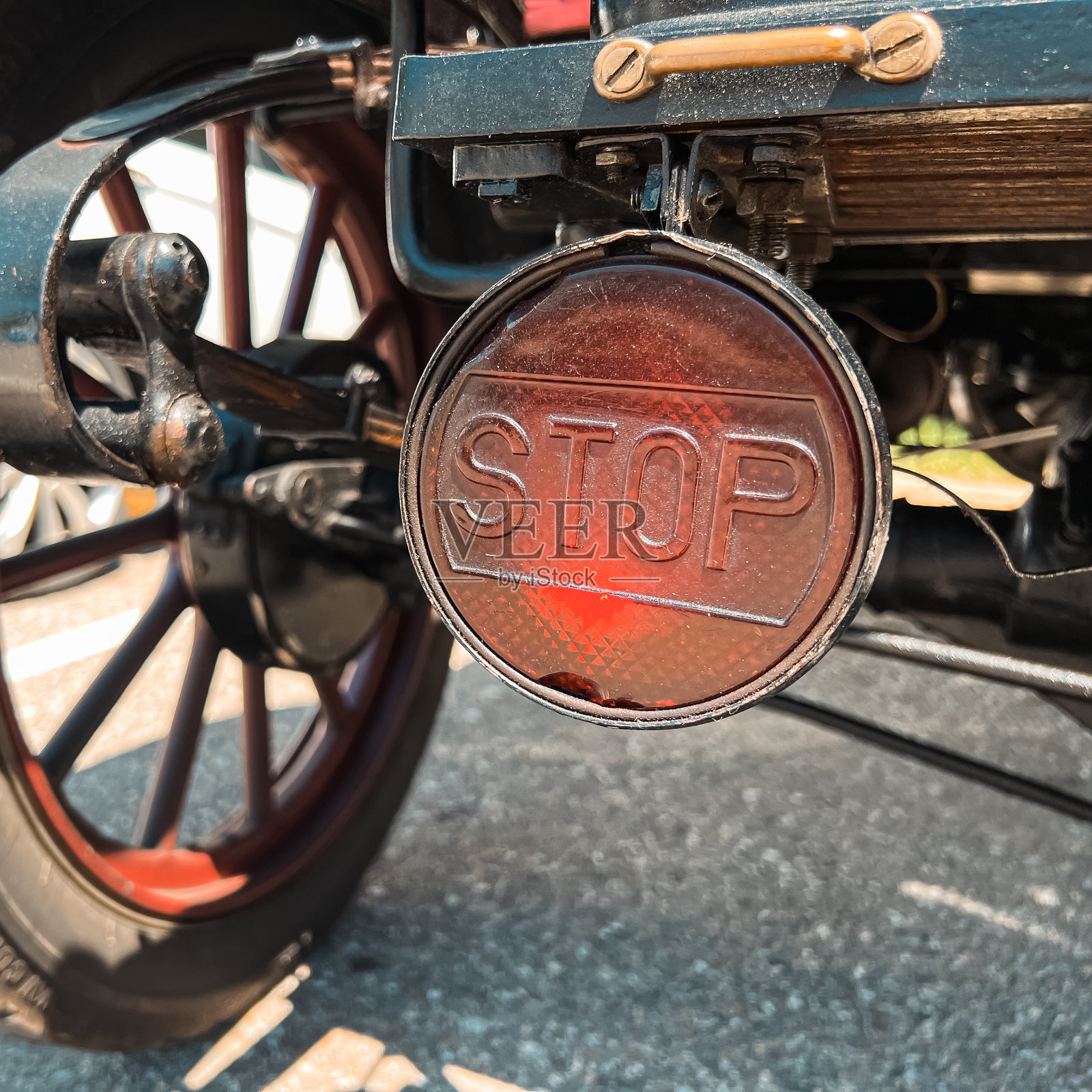 复古经典车详情照片摄影图片