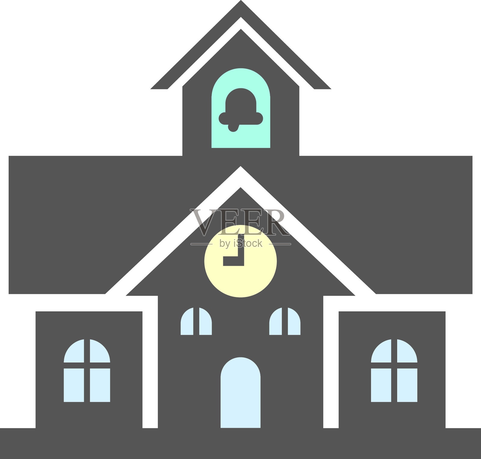 小学标志性儿童教育大楼设计元素图片