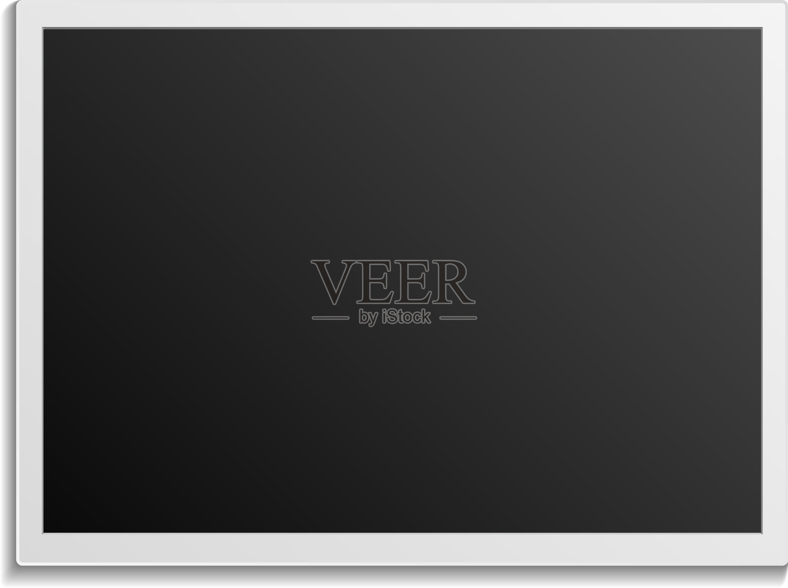 相册相框模型逼真的空白图片插画图片素材