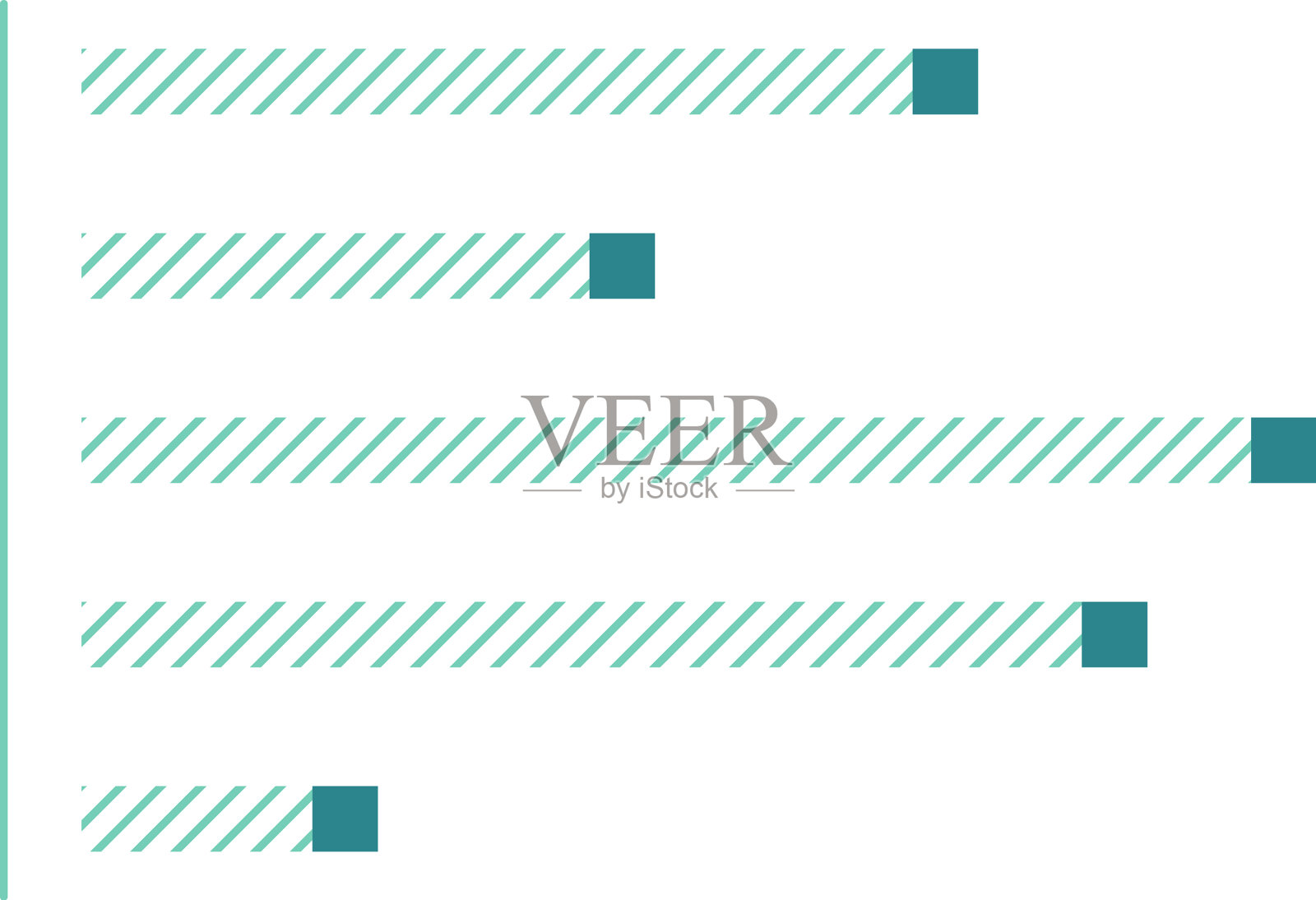 条形图表示金融统计数据插画图片素材