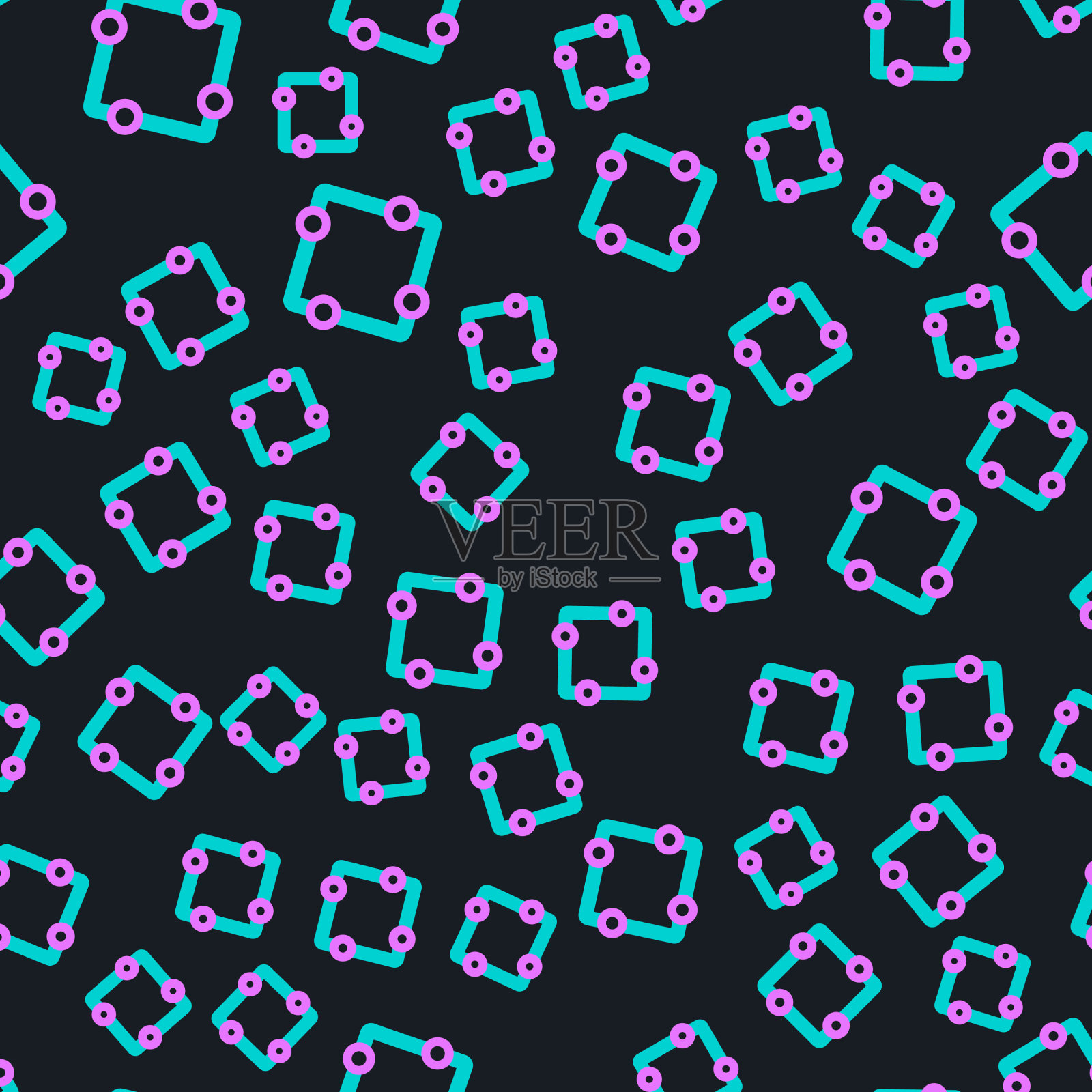 线路电路方案图标隔离插画图片素材