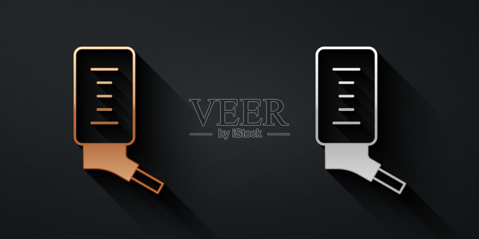 小型宠物用金银自动饮器图标素材