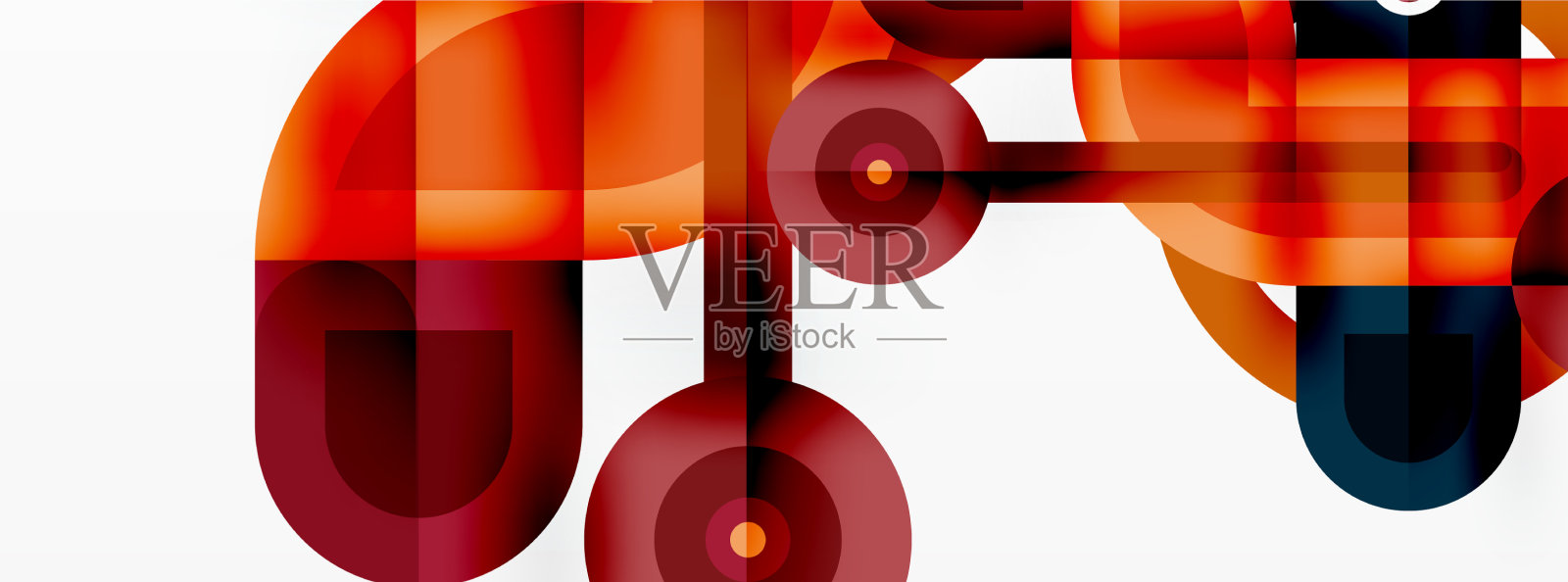 创意几何墙纸最小几何插画图片素材