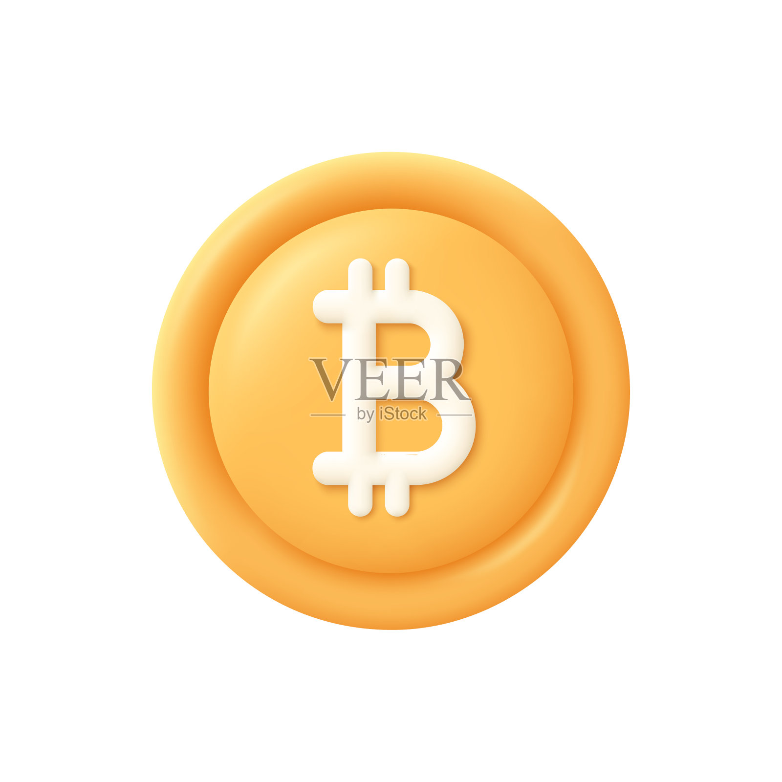 黄金比特币加密货币区块链设计元素图片