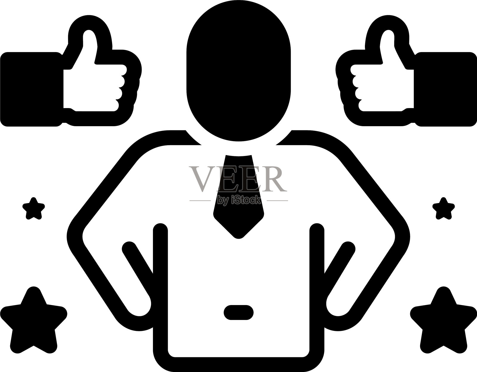 自豪地图标素材