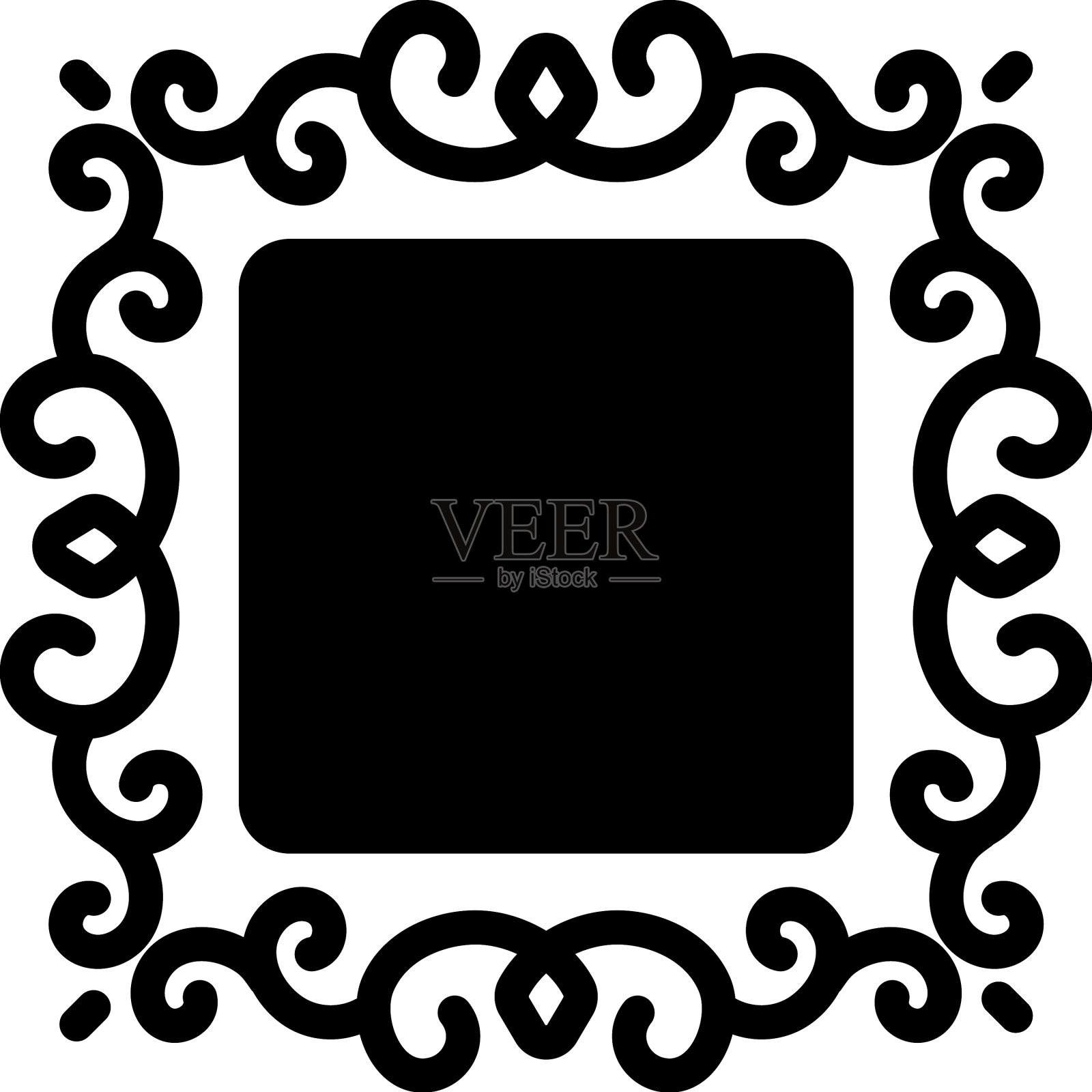 边界插画图片素材