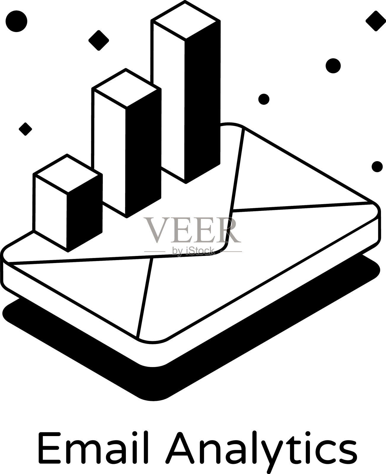 电子邮件分析插画图片素材