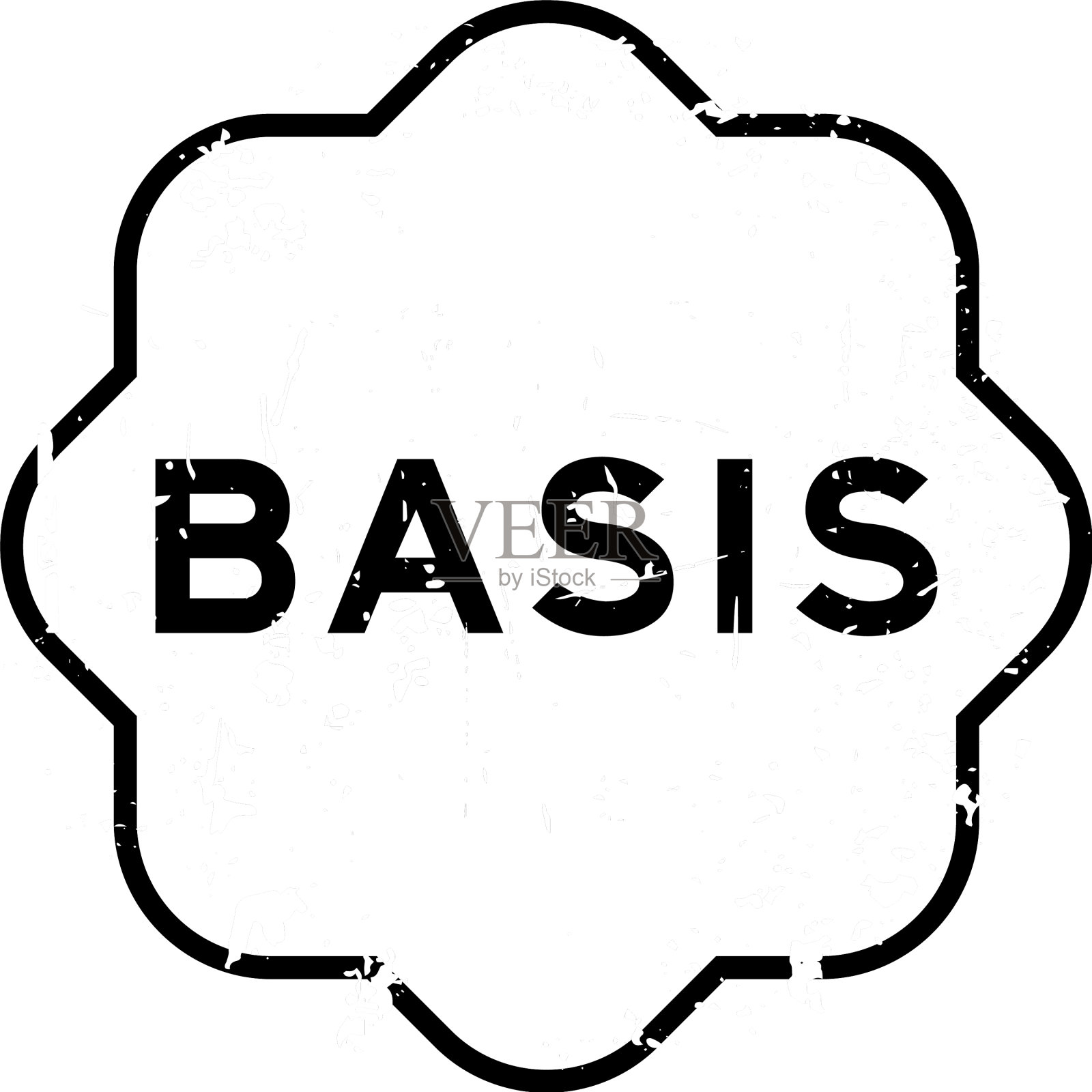 垃圾黑基字橡胶印章上设计元素图片