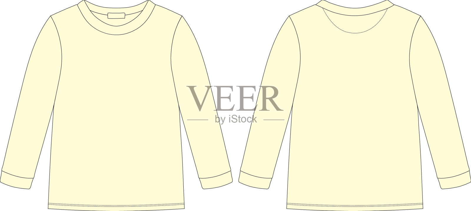 儿童技术素描运动衫儿童穿插画图片素材