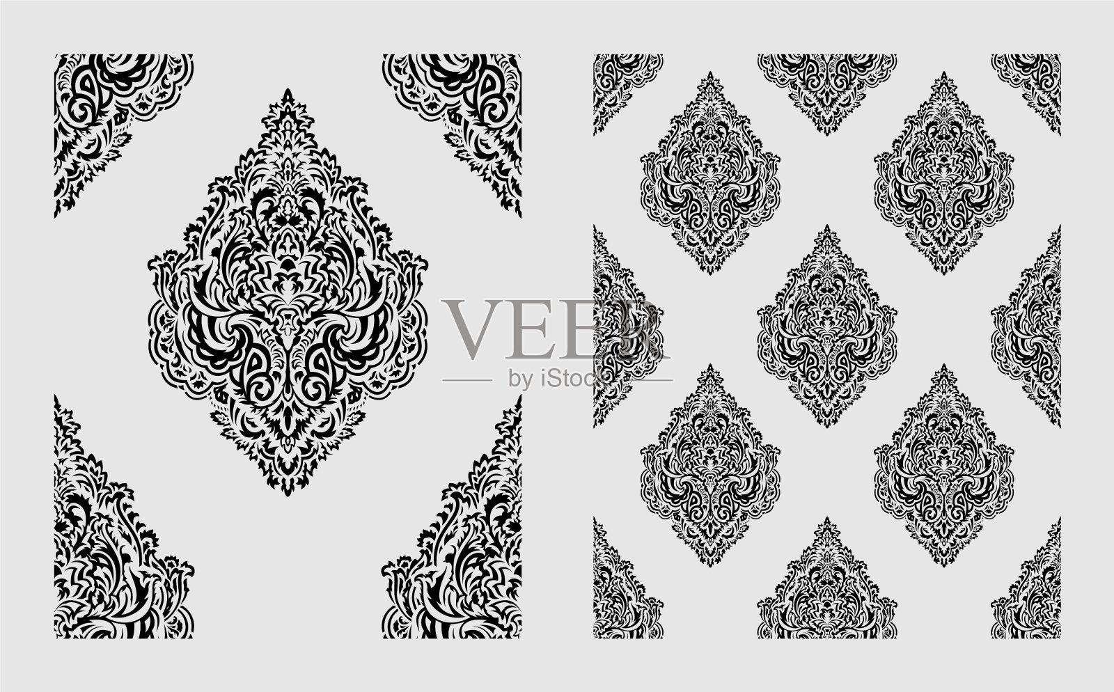 无缝图案墙纸墙纸插画图片素材