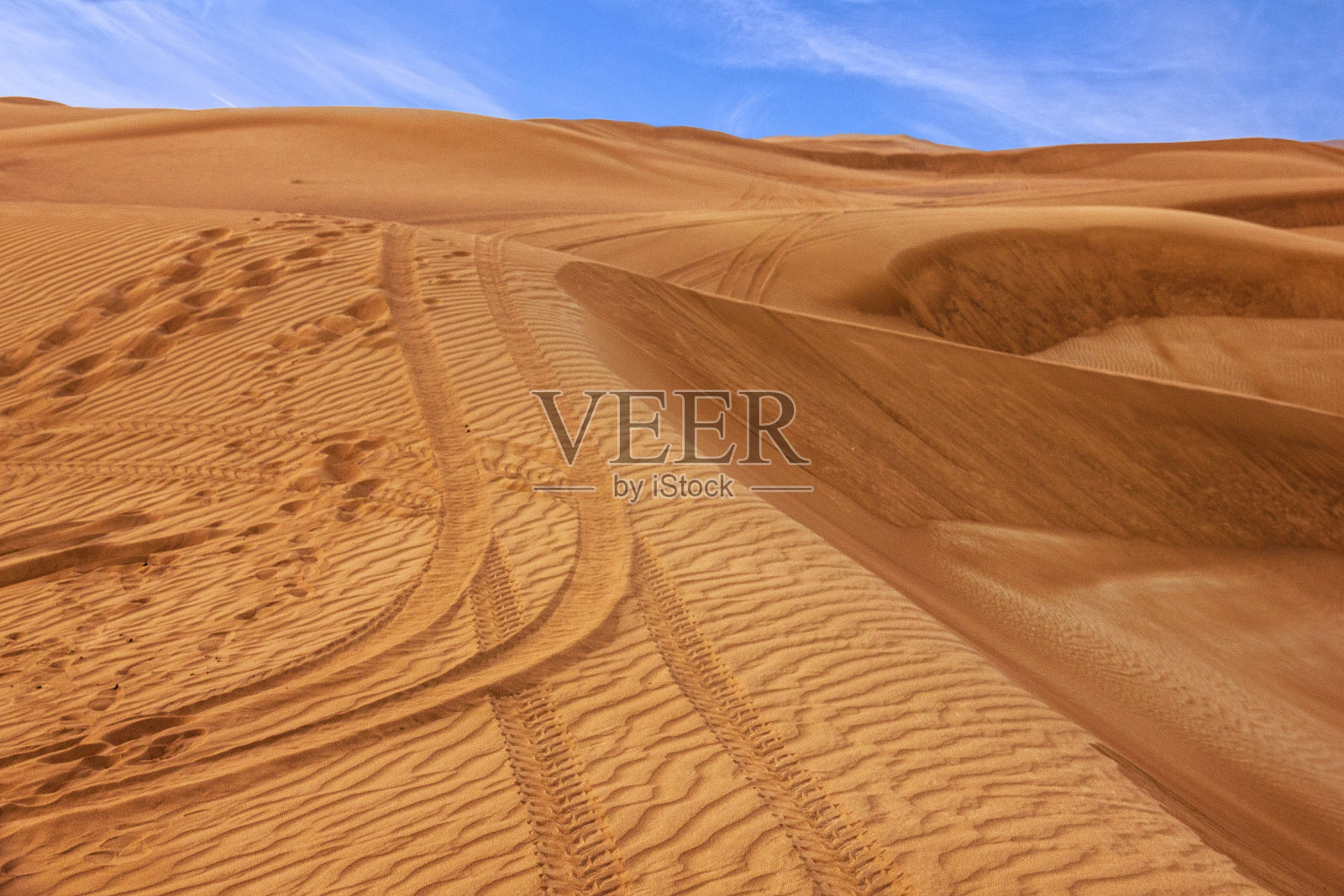 沙漠景观，迪拜，阿联酋照片摄影图片