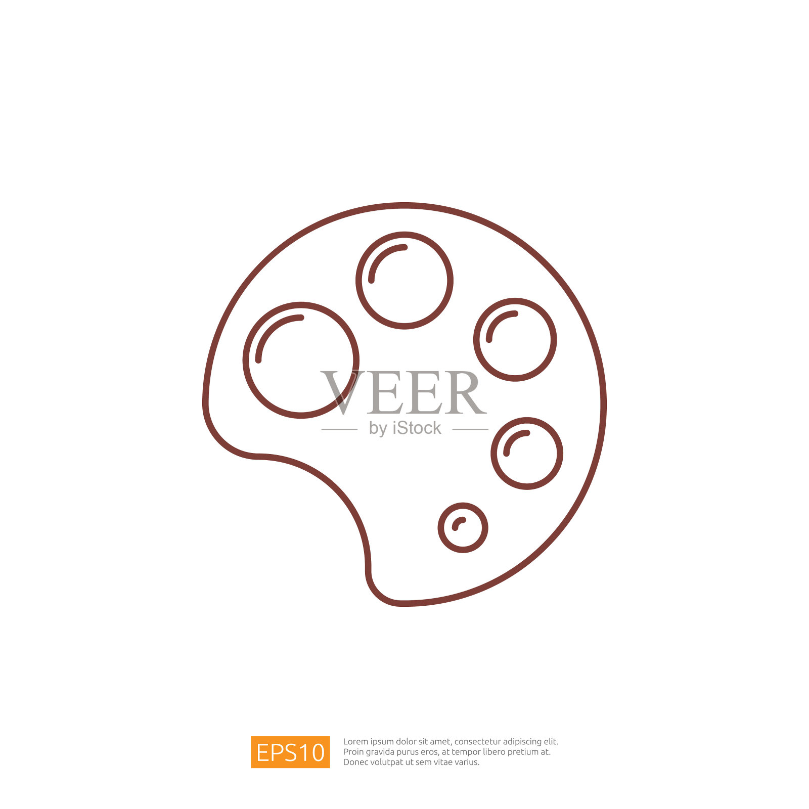 绘画板。文具行图标插画图片素材