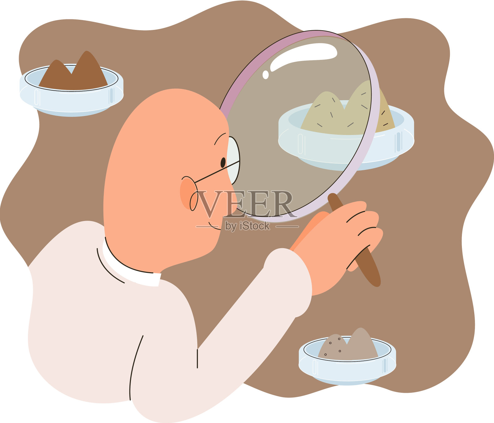 土壤分析和土壤污染或结构设计元素图片