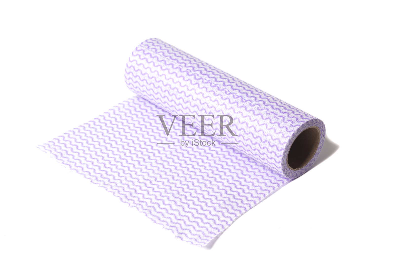 厨房毛巾卷孤立在白色背景上照片摄影图片