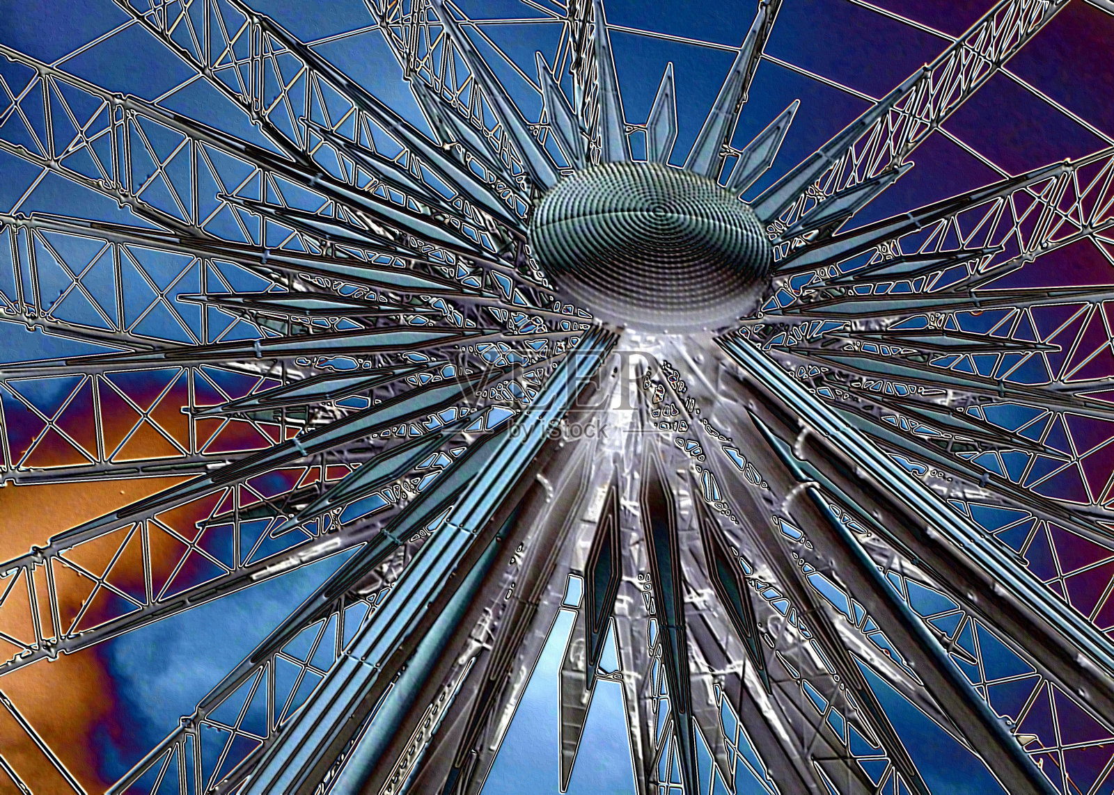 径向模式照片摄影图片