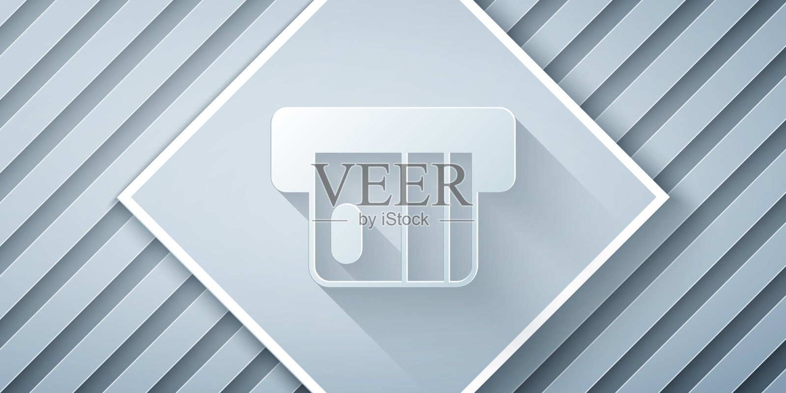 剪纸信用卡插入读卡器图标图标素材