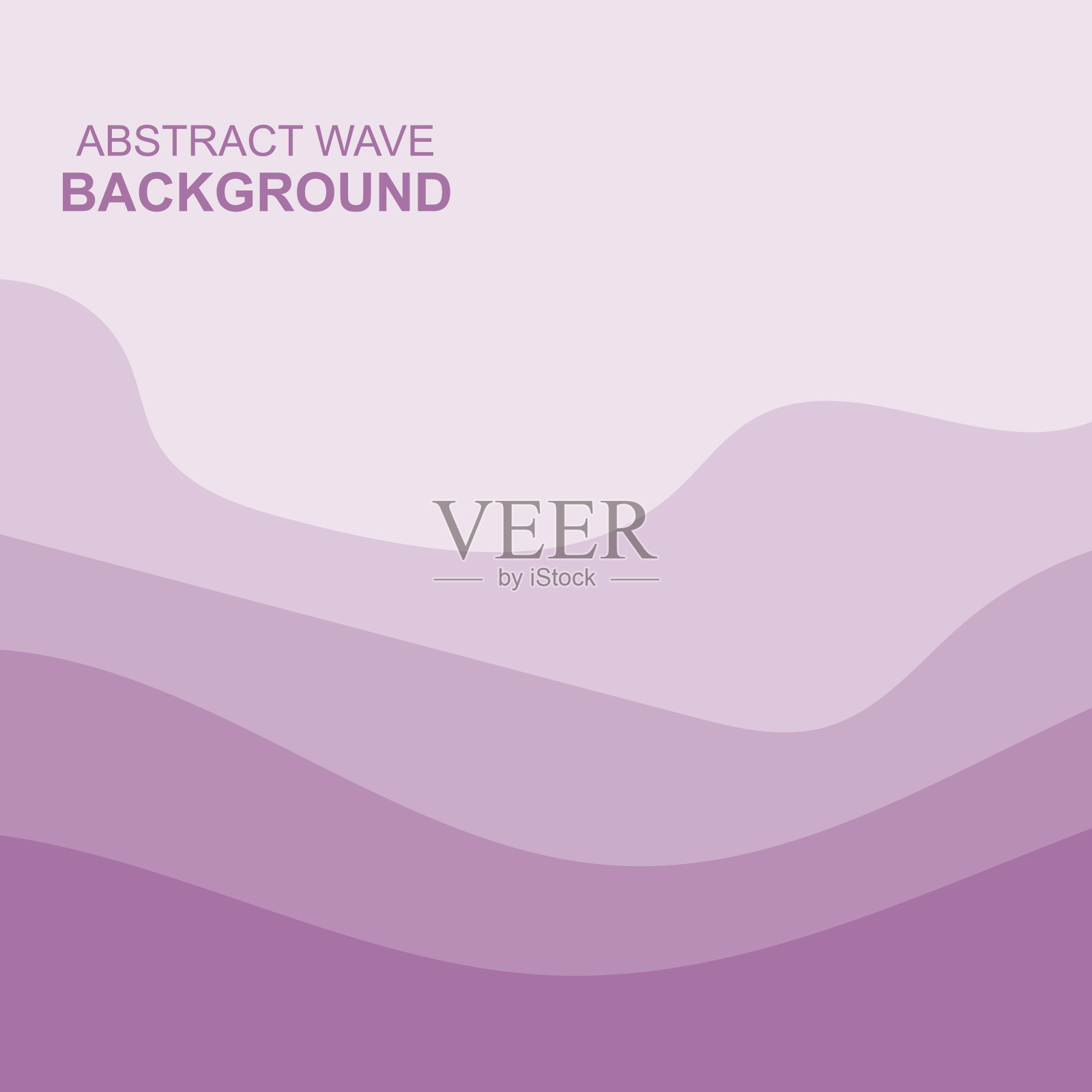 海浪背景标志设计，矢量艺术图标，在柔和的颜色插画图片素材