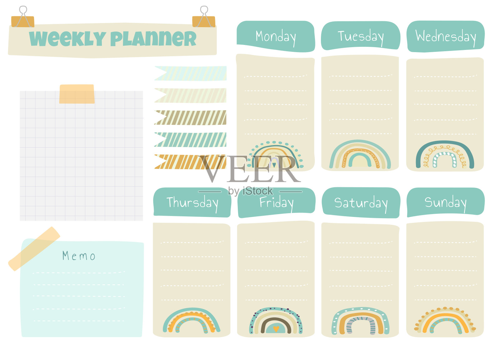 可打印计划模板设计模板素材